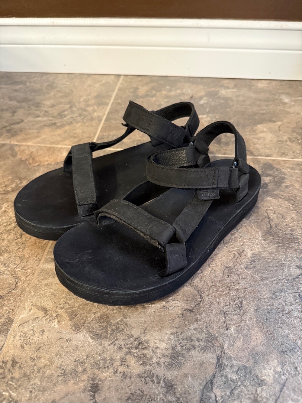 Teva Midform Leather Strappy Sandals